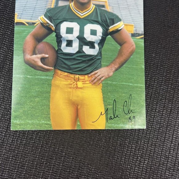 Mark Chmura Green Bay Packers Team Roster Profile Photo Signature 1998 Vintage - Picture 4 of 8